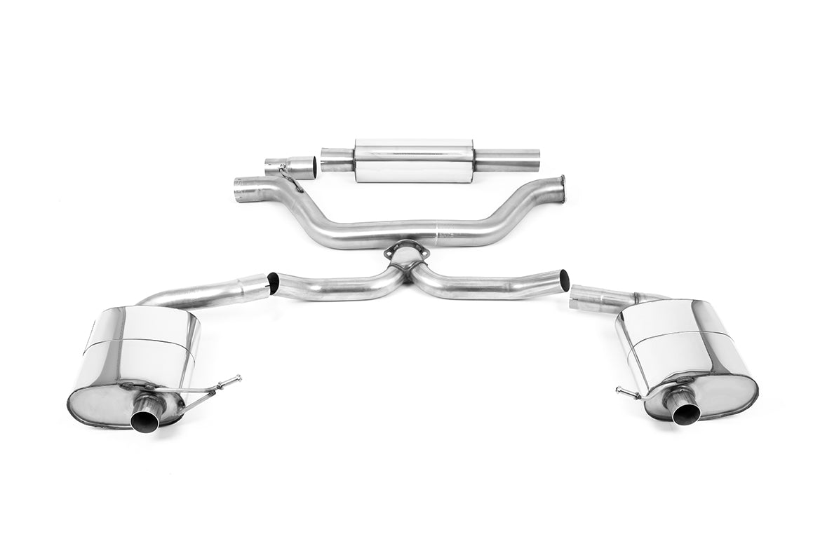 Milltek Sport Particulate Filter-back - Skoda Octavia vRS 2.0 TSI 245PS (MQB EVO Mk4) Hatch & Estate (OPF/GPF Models Only) - Resonated OPF/GPF Back System - Fits to Stock Trims within the Bumper - ECE Approved