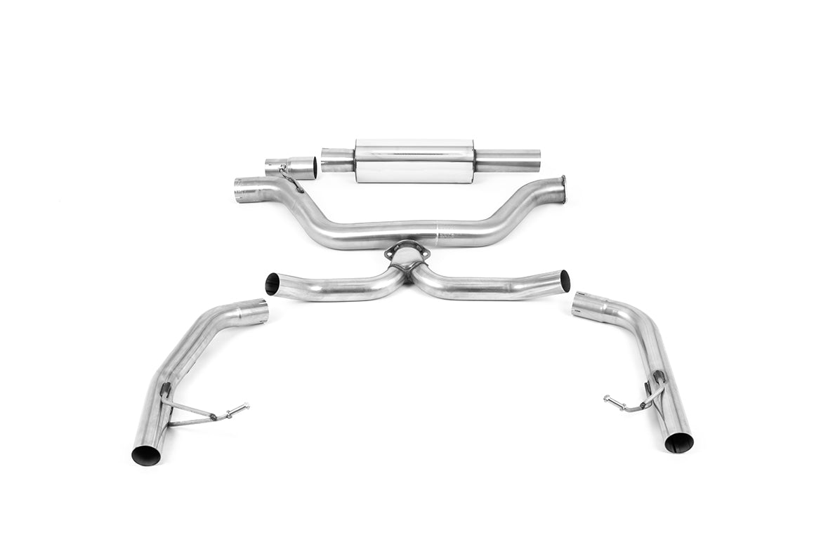 Milltek Sport Particulate Filter-back - Skoda Octavia vRS 2.0 TSI 245PS (MQB EVO Mk4) Hatch & Estate (OPF/GPF Models Only) - Non Resonated (Louder) OPF/GPF Back System - Fits to Stock Trims within the Bumper