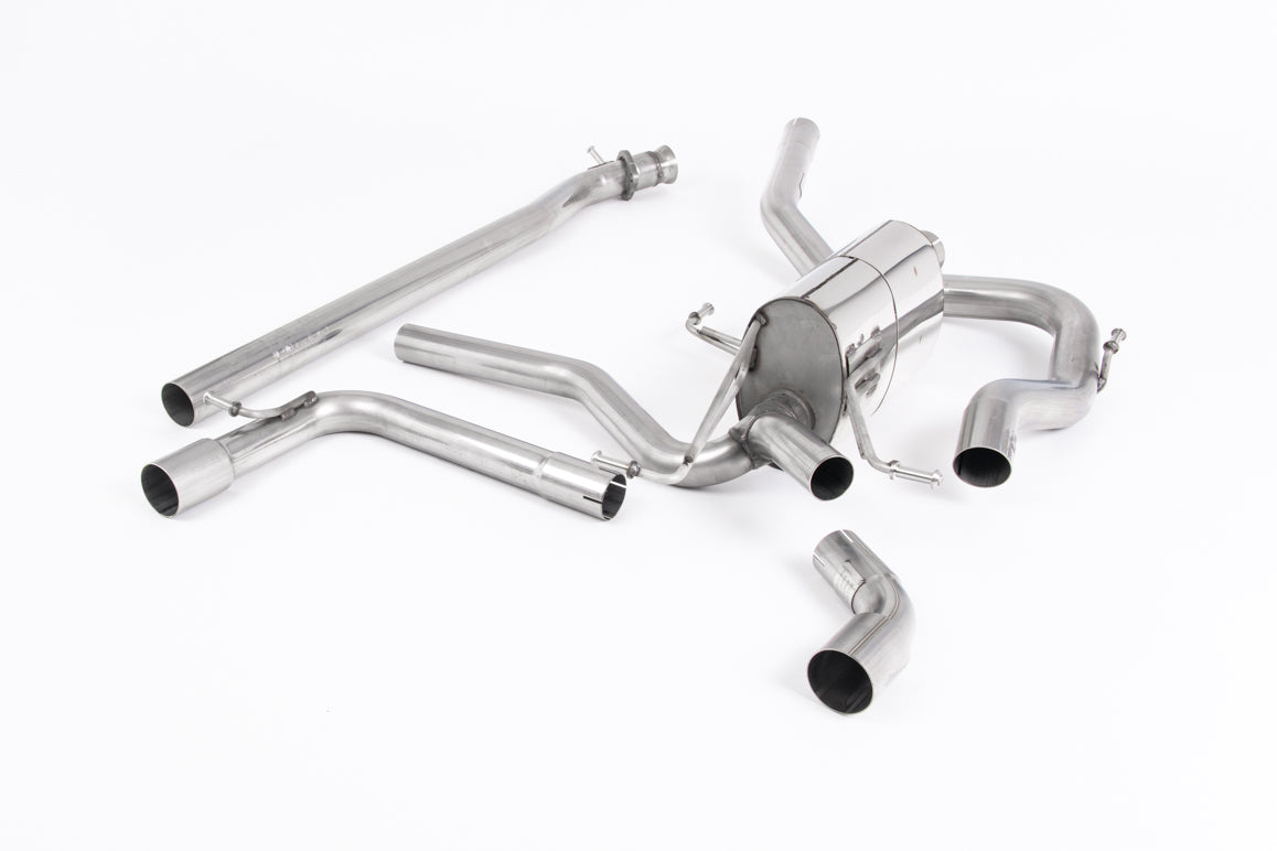 Milltek Sport Cat-back - Suzuki Swift Sport 1.4 BoosterJet (Non Hybrid and without GPF/OPF) - Cat Back System with GT-115 Polished Trims - Non Res (Louder)