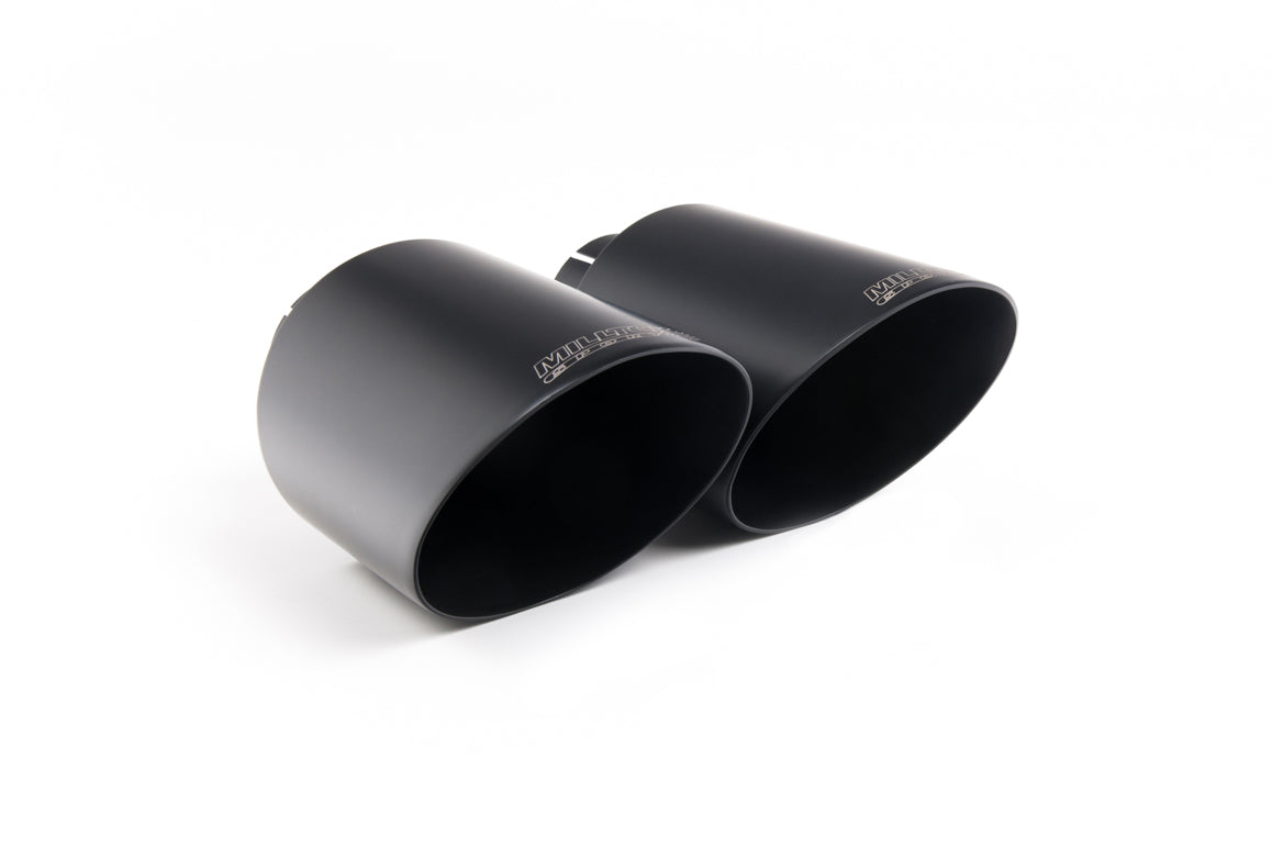 Milltek Sport Cat-back - Suzuki Swift Sport 1.4 BoosterJet (Non Hybrid and without GPF/OPF) - Cat Back System with GT-115 Cerakote Black Trims - Non Res (Louder)