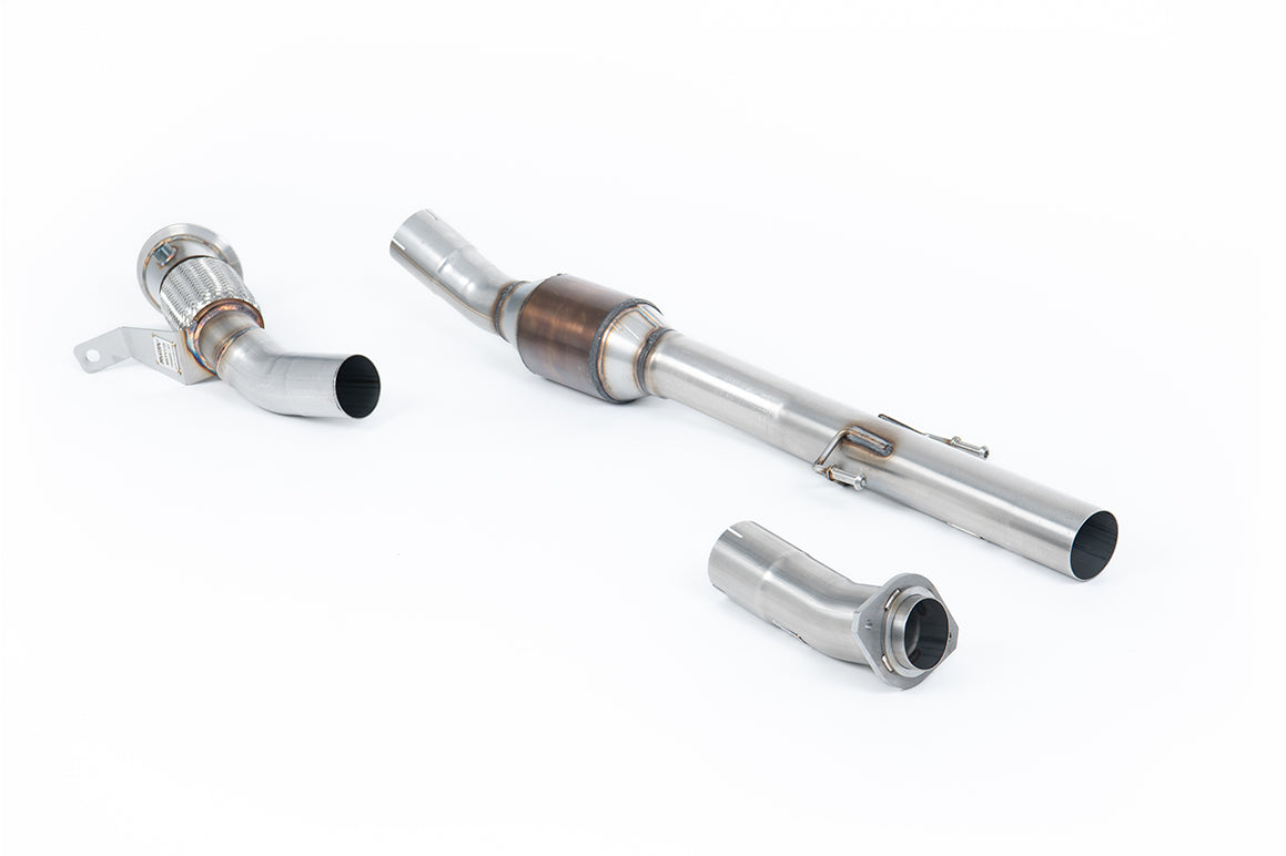 Milltek Sport Large Bore Downpipe and Hi-Flow Sports Cat - Toyota / Lexus Corolla GR Corolla 1.6 Turbo - Fits with OE Secondary Cat Back Systems includes 200CPSI Catalyst in OE Secondary Cat Position - Requires Stage 2 ECU Software