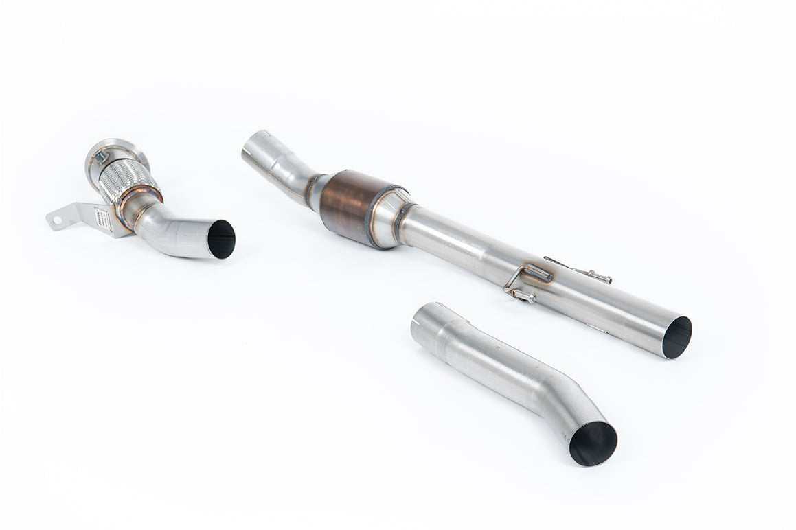 Milltek Sport Large Bore Downpipe and Hi-Flow Sports Cat - Toyota / Lexus Corolla GR Corolla 1.6 Turbo - Fits with Milltek Sport Secondary Cat Back Systems includes 200CPSI Catalyst in OE Secondary Cat Position - Requires Stage 2 ECU Software