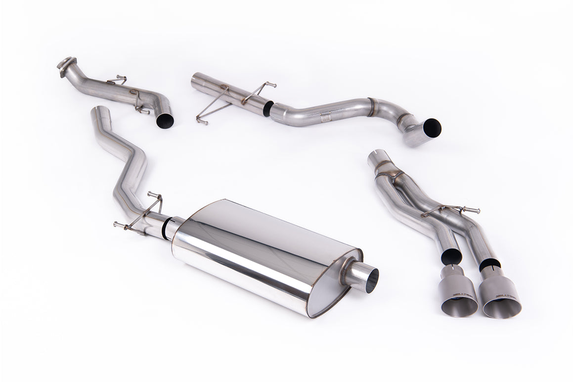 Milltek Sport Toyota / Lexus Tacoma Cat-back, Non-Res, GT-100 Brushed Titanium (SSXTY219)