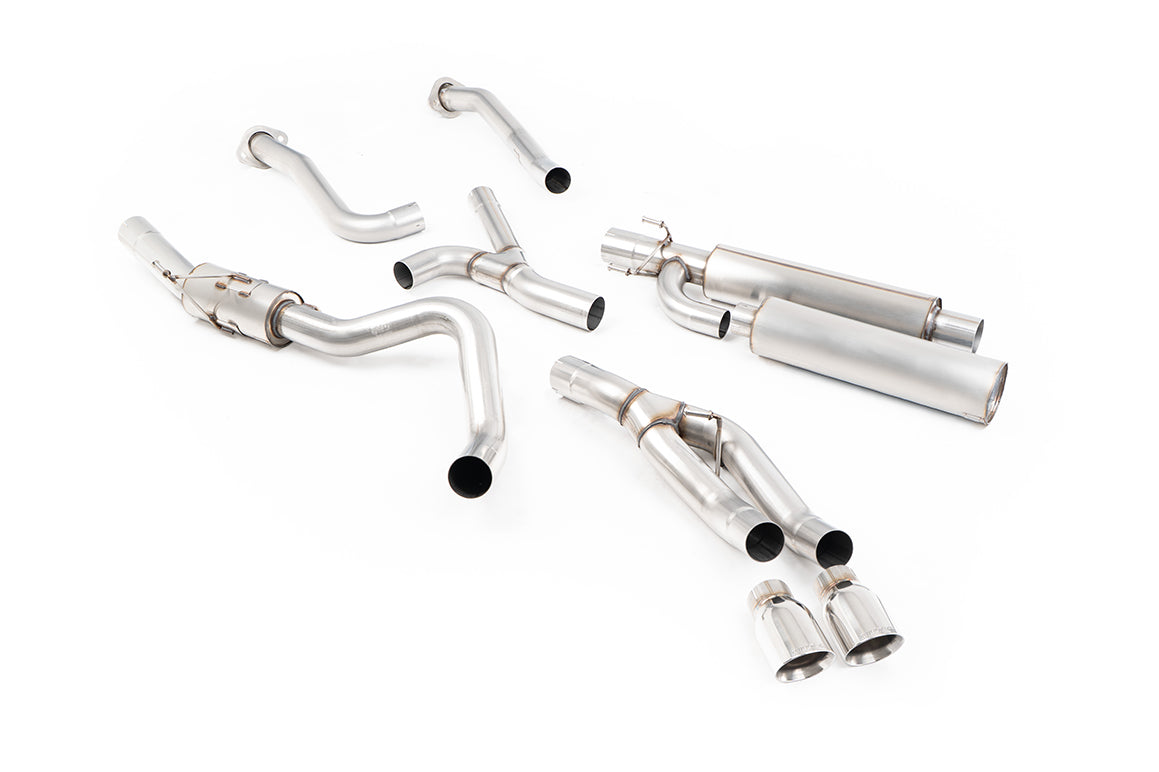 Milltek Sport Cat-back - Toyota / Lexus Tundra 3.5 V6 Hybrid and Non-Hybrid? Models - Cat Back with Dual GT-100 Polished Tips