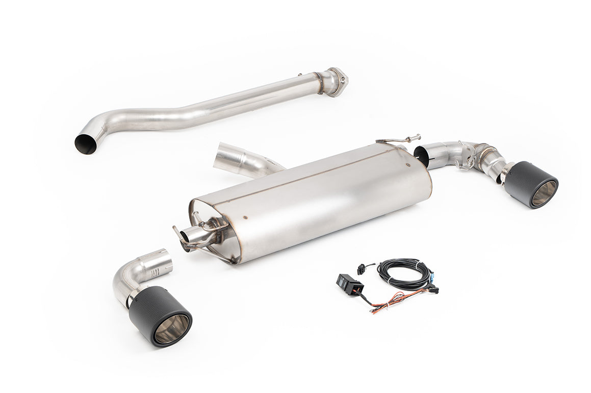 Milltek Sport Particulate Filter-back - Toyota / Lexus Yaris Gen 2 - GR 1.6T (OPF/GPF Models Only) - ECE Approved Valved Straight Pipe System with JET-115 Carbon Fibre Tips - ECE Approved