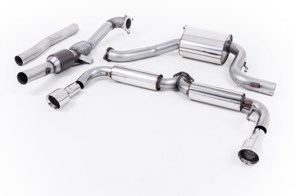 Milltek Sport Volkswagen Golf / Scirocco Turbo-back including Hi-Flow Sports Cat, 3-inch (SSXVW138)