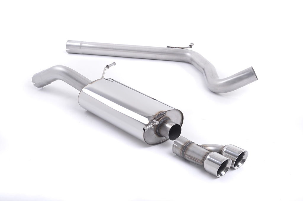 Milltek Sport Audi A1 / Volkswagen Polo Cat-back, Non-Resonated, Polished (SSXVW155)