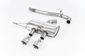Milltek Sport Volkswagen Golf Mk6 R Cat-back, Non-Resonated, Race (SSXVW218)