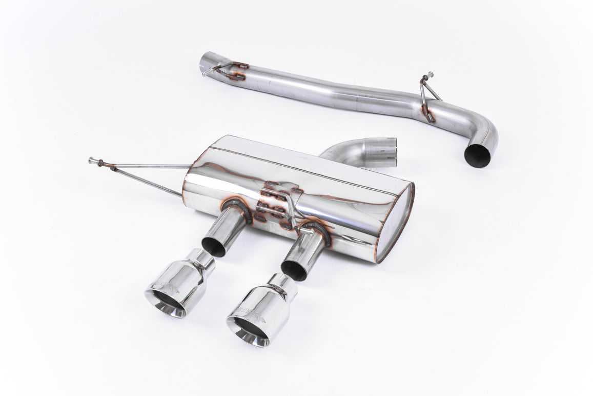 Milltek Sport Cat-back - Volkswagen Golf Mk6 R 2.0 TFSI 270PS - 3-inch Race System. Non-resonated (louder).