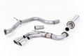 Milltek Sport Volkswagen Golf MK7 GTD Cat-back, Resonated, Polished (SSXVW241)