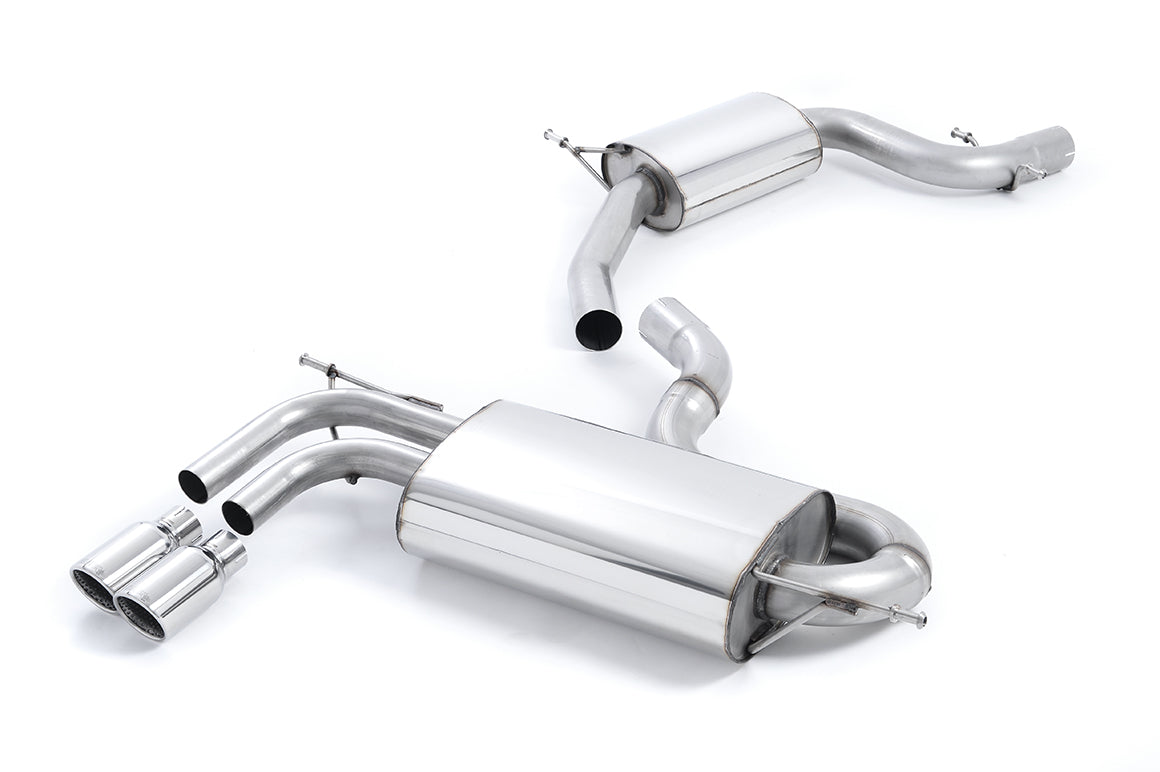 Milltek Sport Cat-back - Audi A3 / Volkswagen Golf - Resonated (quieter) with smaller-volume rear silencer.