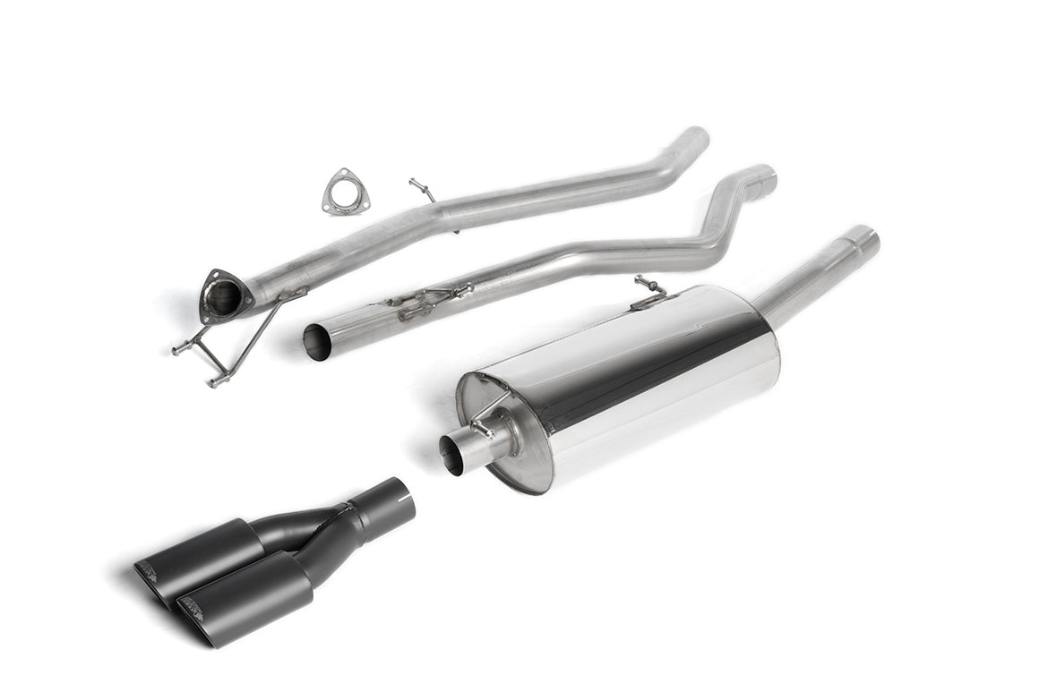 Milltek Sport Cat-back - Volkswagen Amarok 2.0 BiTDI 163 & 180PS - Twin black oval outlet (rear exit)