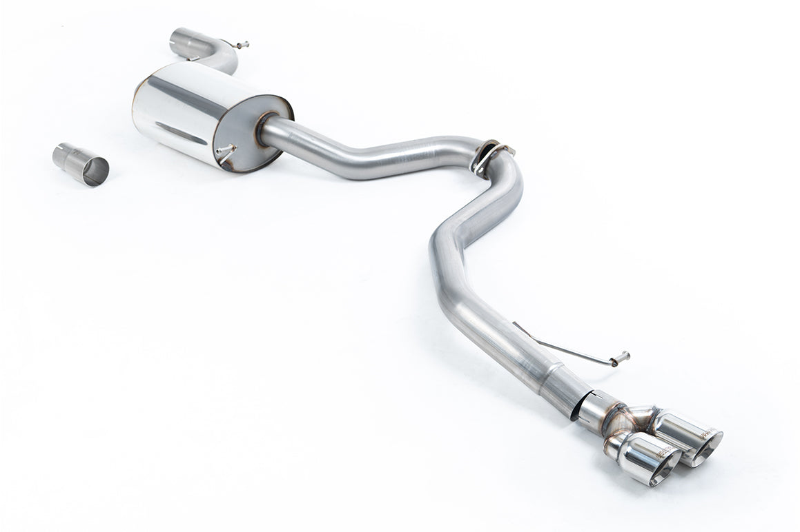 Milltek Sport Cat-back - Volkswagen Jetta Mk6 GLI 2.0 TSI - For fitment to OE Downpipe. Twin Polished Tips