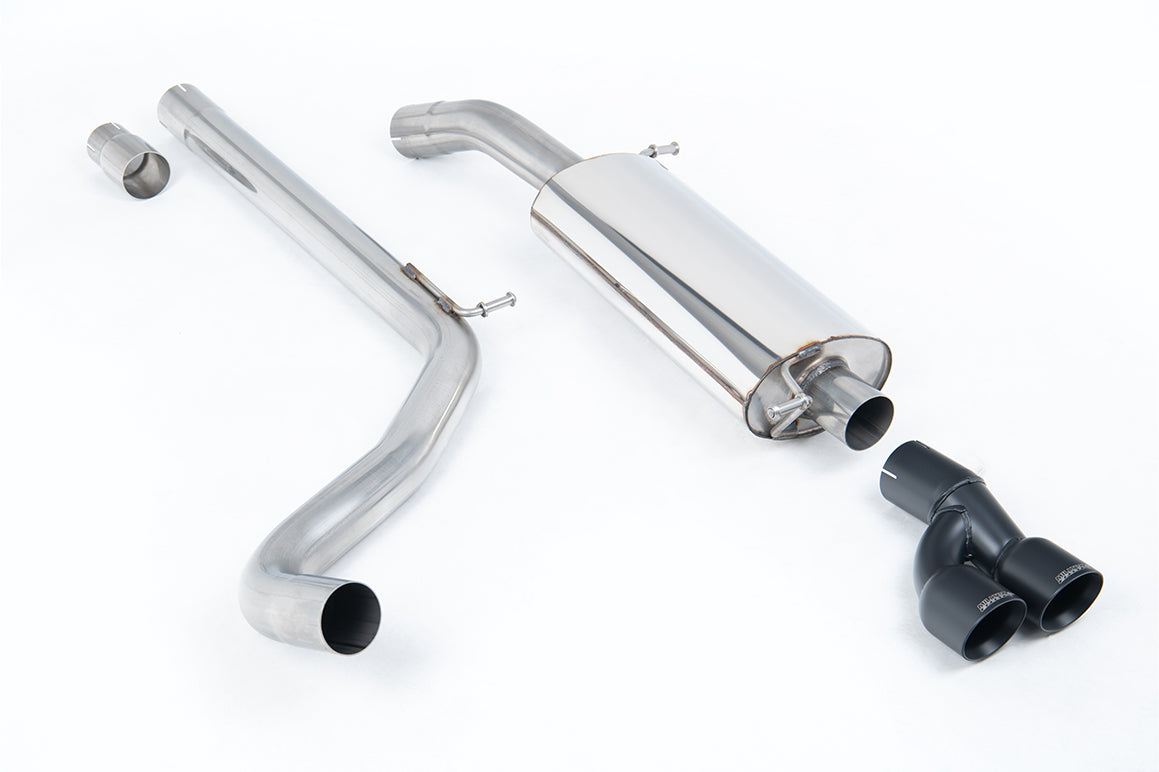 Milltek Sport Cat-back - Volkswagen Polo R WRC - Cerakote Black Tips