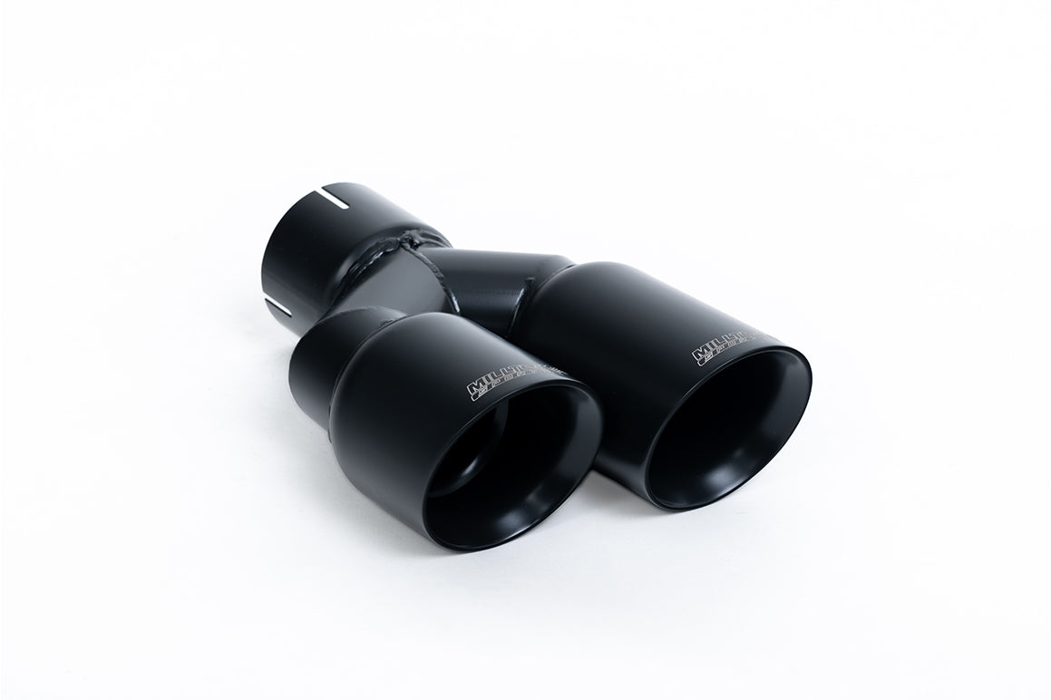 Milltek Sport Cat-back - Volkswagen Jetta Mk6 GLI 2.0 TSI - For fitment to OE Downpipe. Twin Cerakote Black Tips