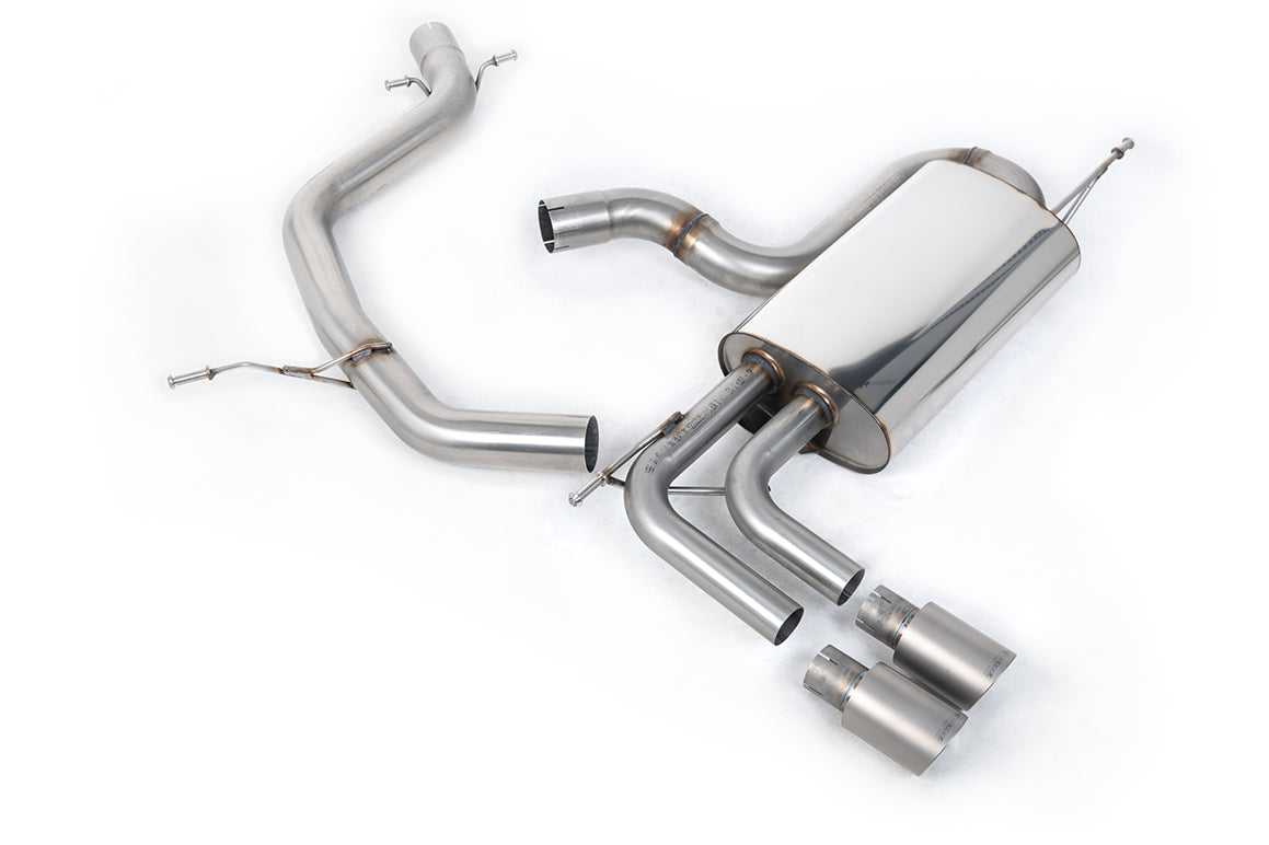 Milltek Sport Cat-back - Volkswagen Golf Mk5 GTi Edition 30 2.0T FSi 230PS - Non-resonated (louder). Titanium Tips