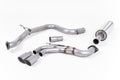 Milltek Sport Volkswagen Golf MK7 GTD Cat-back, Resonated, Titanium (SSXVW339)