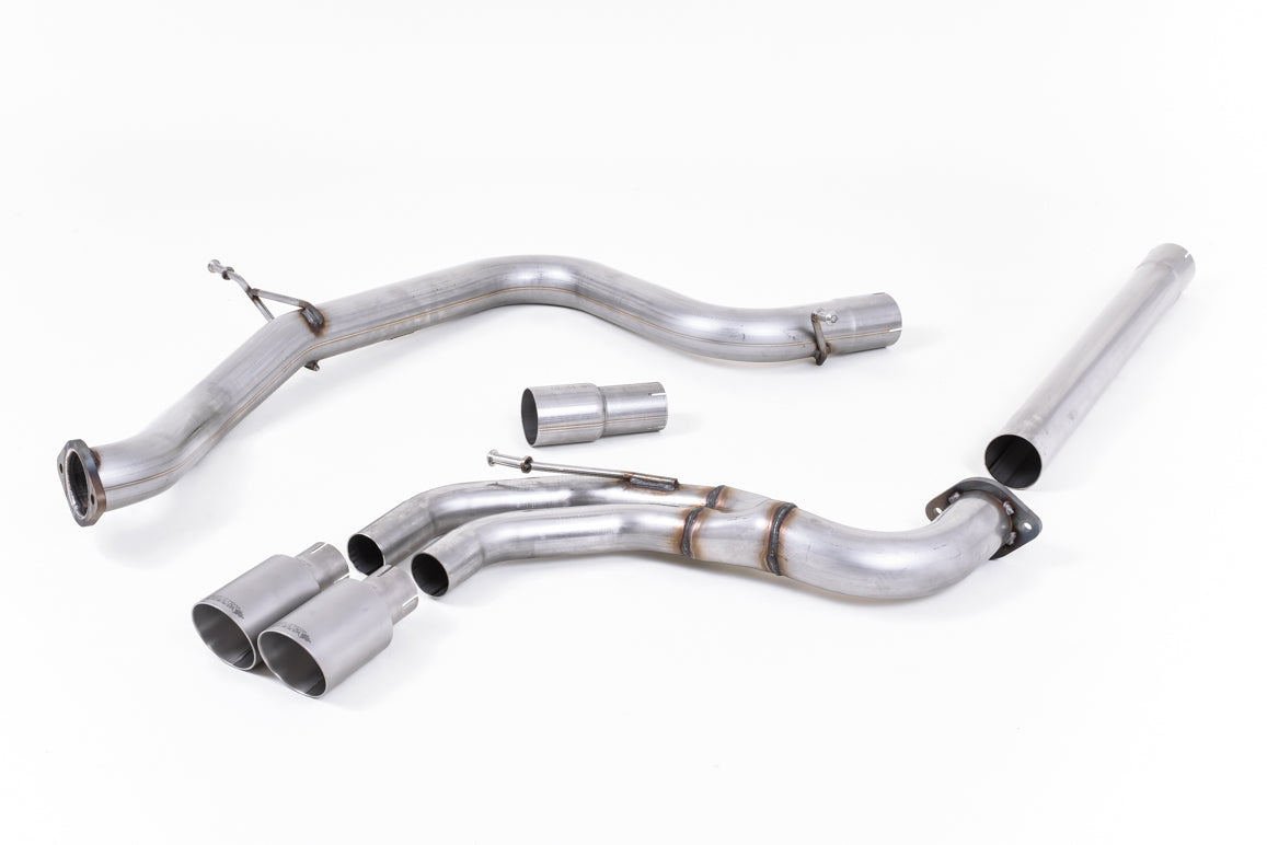 Milltek Sport Cat-back - Volkswagen Golf MK7 GTD 2.0 TDI 185PS - Non-resonated (louder). Titanium Tips