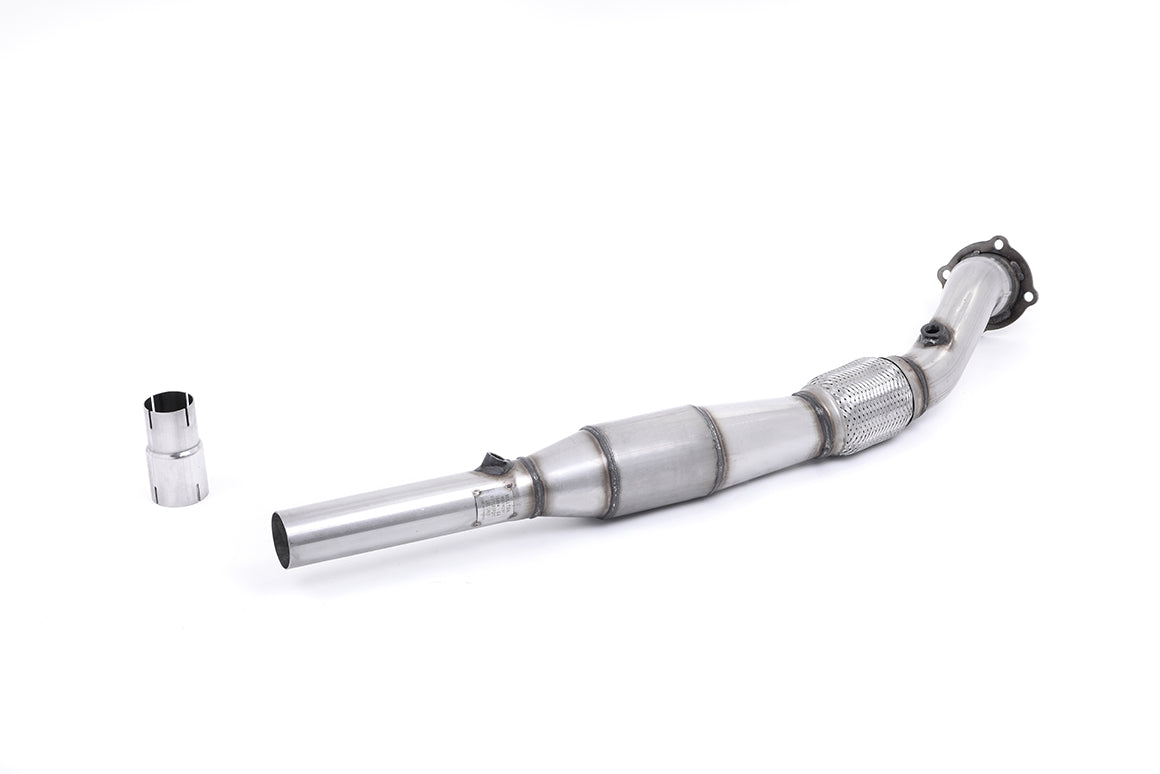 Milltek Sport Large Bore Downpipe and Hi-Flow Sports Cat - Audi A3 / Seat Leon / Skoda Octavia + more - For fitment to the OE Cat Back system only and requires a Stage 2 ECU remap