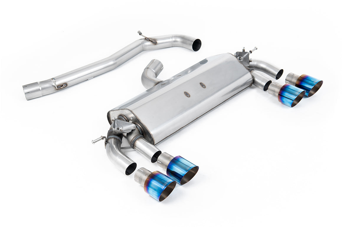 Milltek Sport Volkswagen Golf MK7 R Cat-back, Non-Res, GT-100 Burnt Titanium (SSXVW406)
