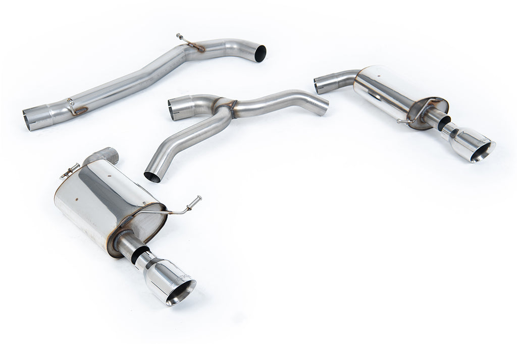 Milltek Sport Volkswagen Golf Mk7 Cat-back, Non-Resonated, GT-100 Polished (SSXVW438)