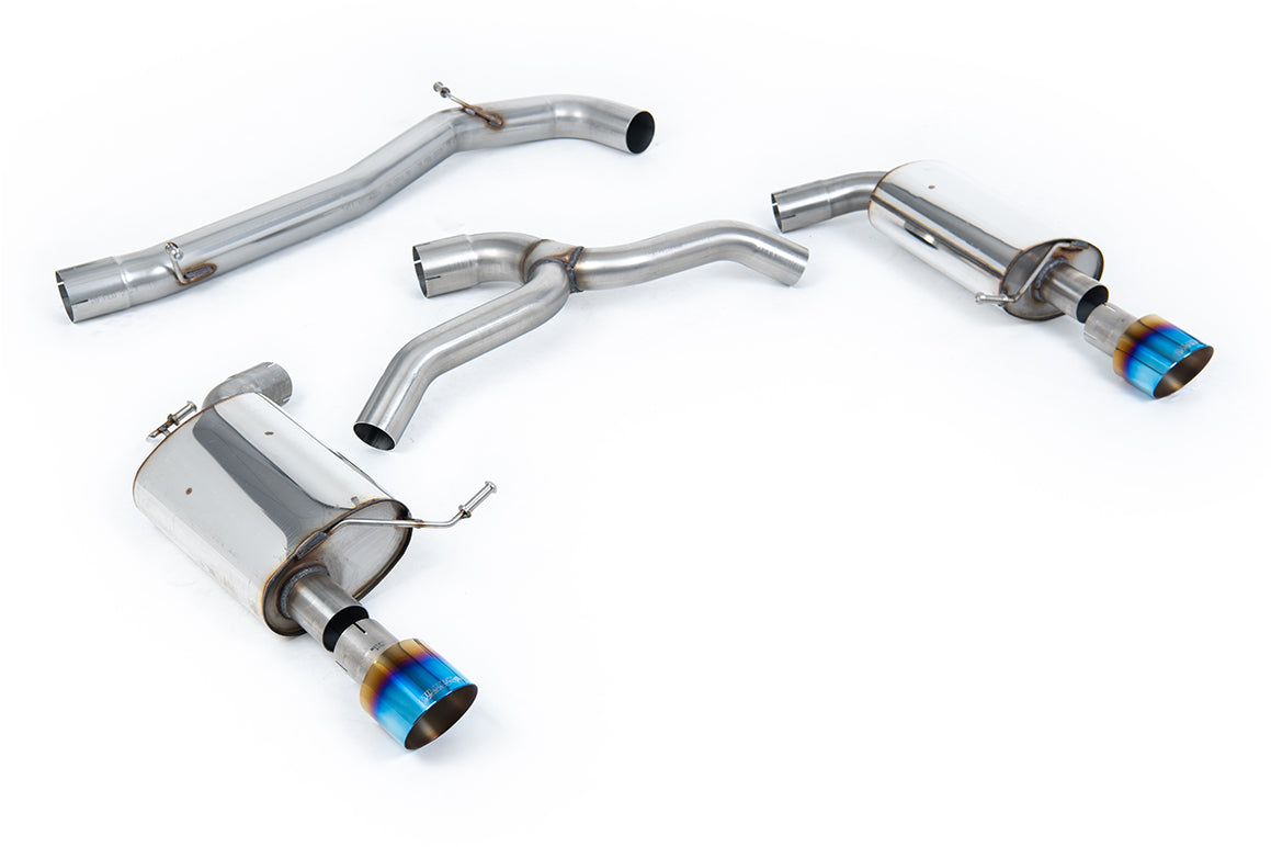 Milltek Sport Volkswagen Golf Mk7 Cat-back, Non-Res, GT-100 Burnt Titanium (SSXVW441)