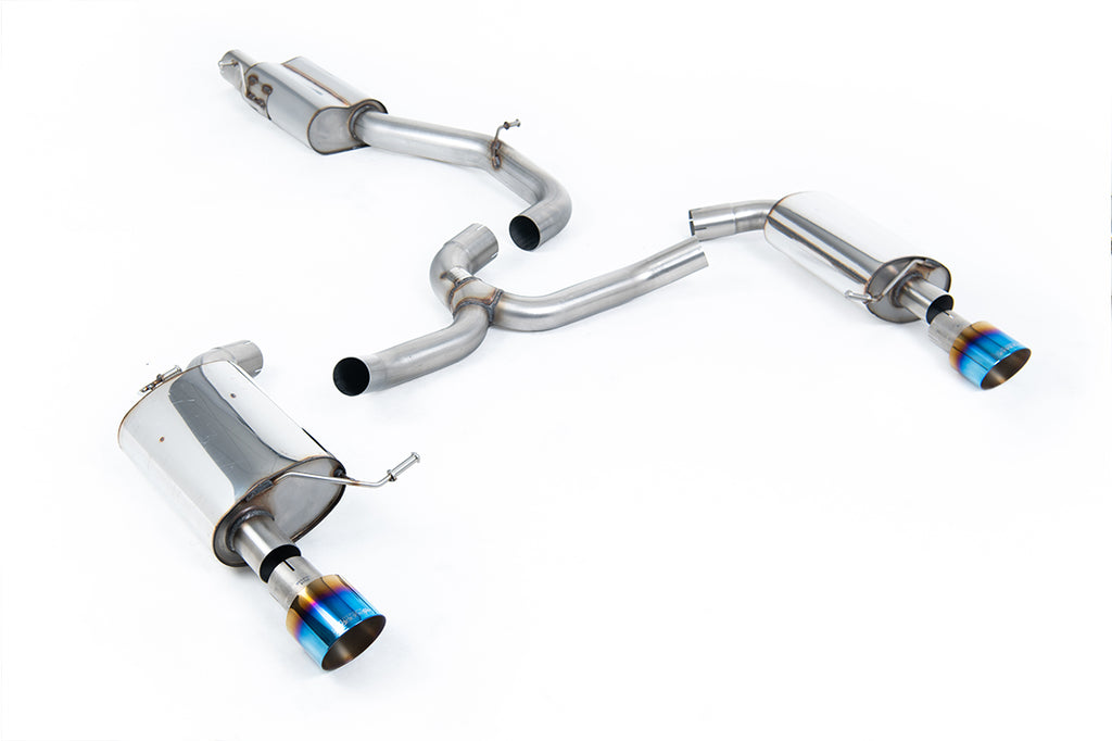Milltek Sport Volkswagen Golf Mk7 Cat-back, Resonated, GT-100 Burnt Titanium (SSXVW446)