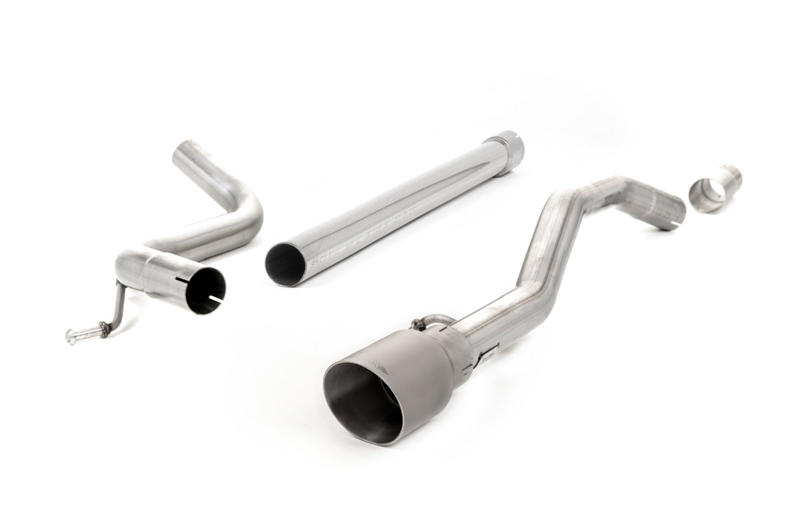 Milltek Sport Cat-back - Volkswagen Up! - Non-Res with GT-90 Titanium Trim