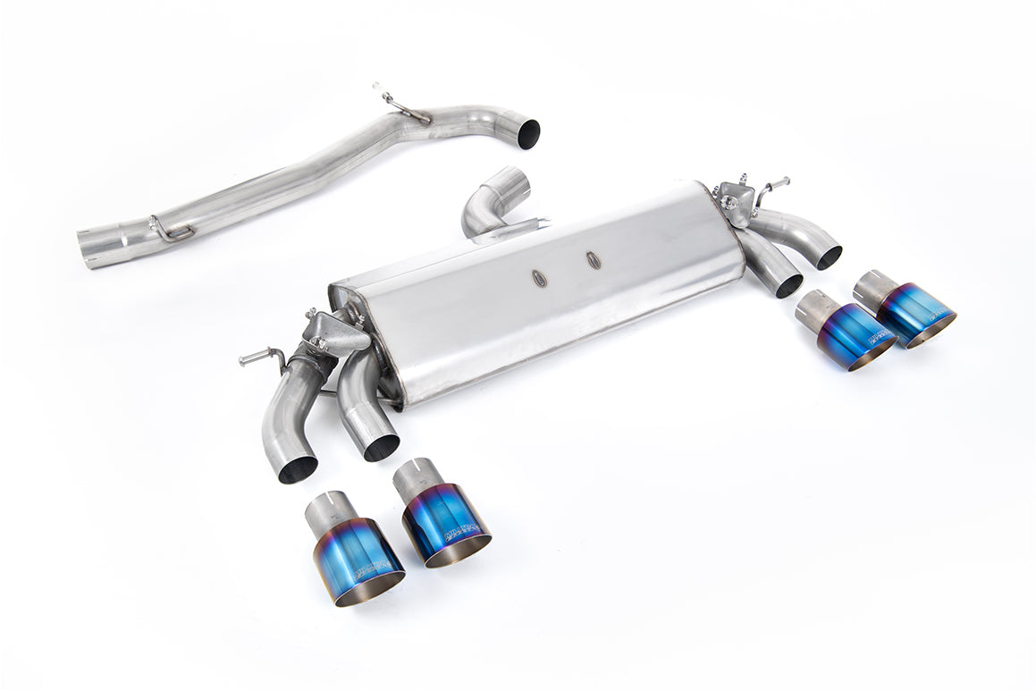 Milltek Sport Volkswagen Golf Cat-back, Non-Resonated, GT-100 Burnt Titanium (SSXVW509)