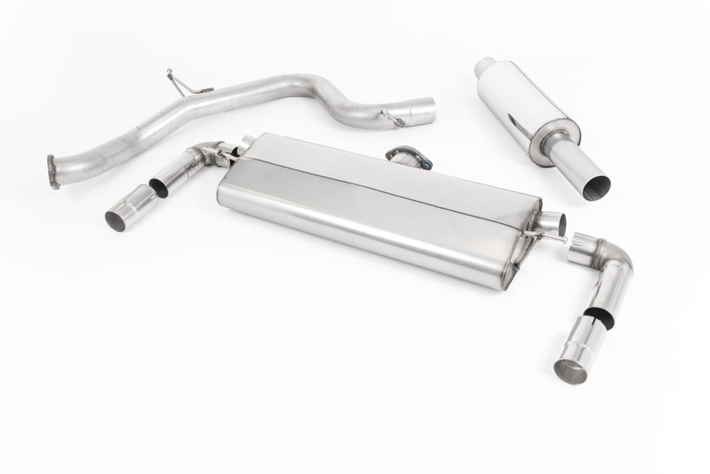 Milltek Sport Volkswagen Golf MK7.5 GTi Cat-back, Resonated, GT-100 Polished (SSXVW534)