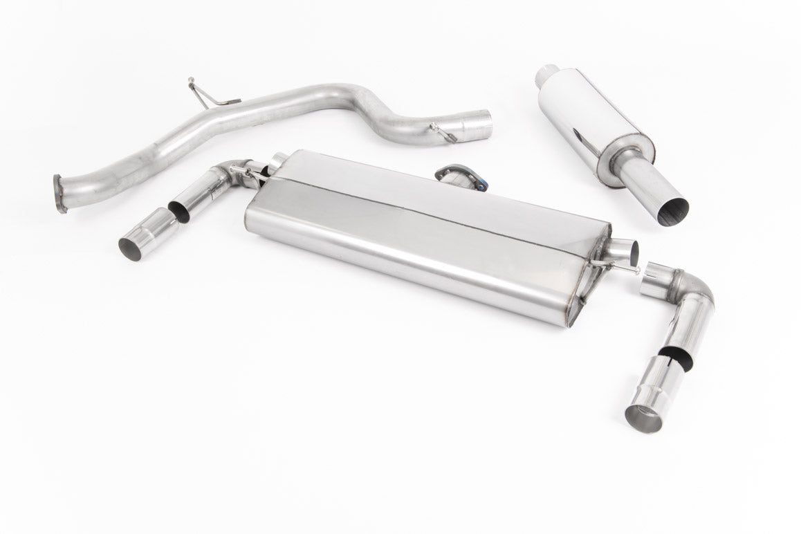 Milltek Sport Volkswagen Golf MK7.5 GTi Cat-back, Resonated, GT-100 Polished (SSXVW534)