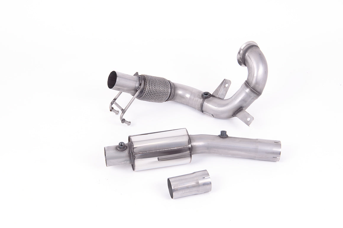 Milltek Sport Large-bore Downpipe and De-cat - Volkswagen Polo GTI 2.0 TSI (AW 5 Door PRE Facelift Models only) - GPF/OPF Models Only - Resonated Fits to Milltek Sport Cat Back includes OPF/GPF Bypass - Required Stage 2 ECU Software
