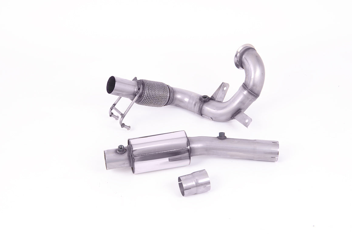 Milltek Sport Large-bore Downpipe and De-cat - Volkswagen Polo GTI 2.0 TSI (AW 5 Door PRE Facelift Models only) - GPF/OPF Models Only - Resonated Fits to OE Cat Back includes OPF/GPF Bypass - Required Stage 2 ECU Software