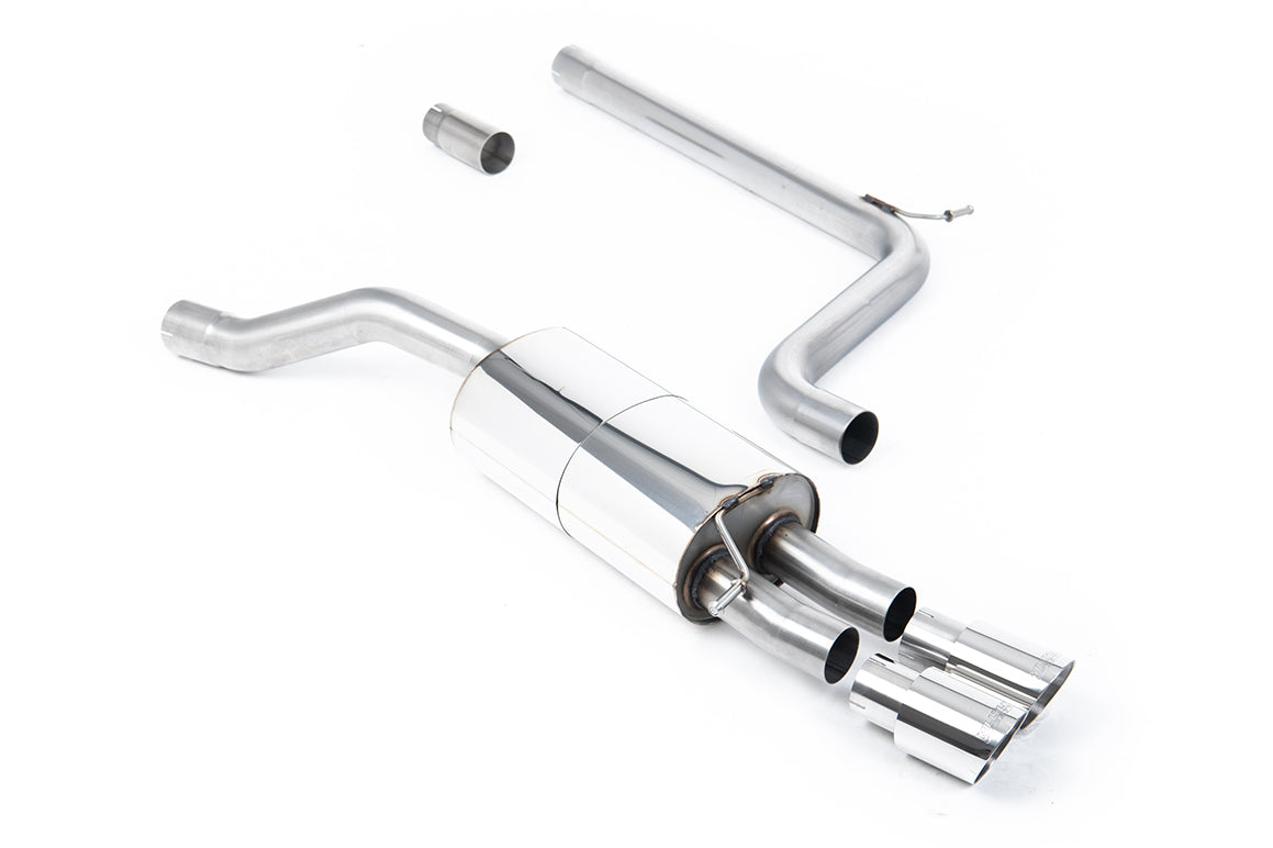Milltek Sport Cat-back - Volkswagen Polo GTI 2.0 TSI (AW - 5 Door) - Non GPF/OPF Models Only - Non-Res Cat Back System with Polished GT-90 Trims
