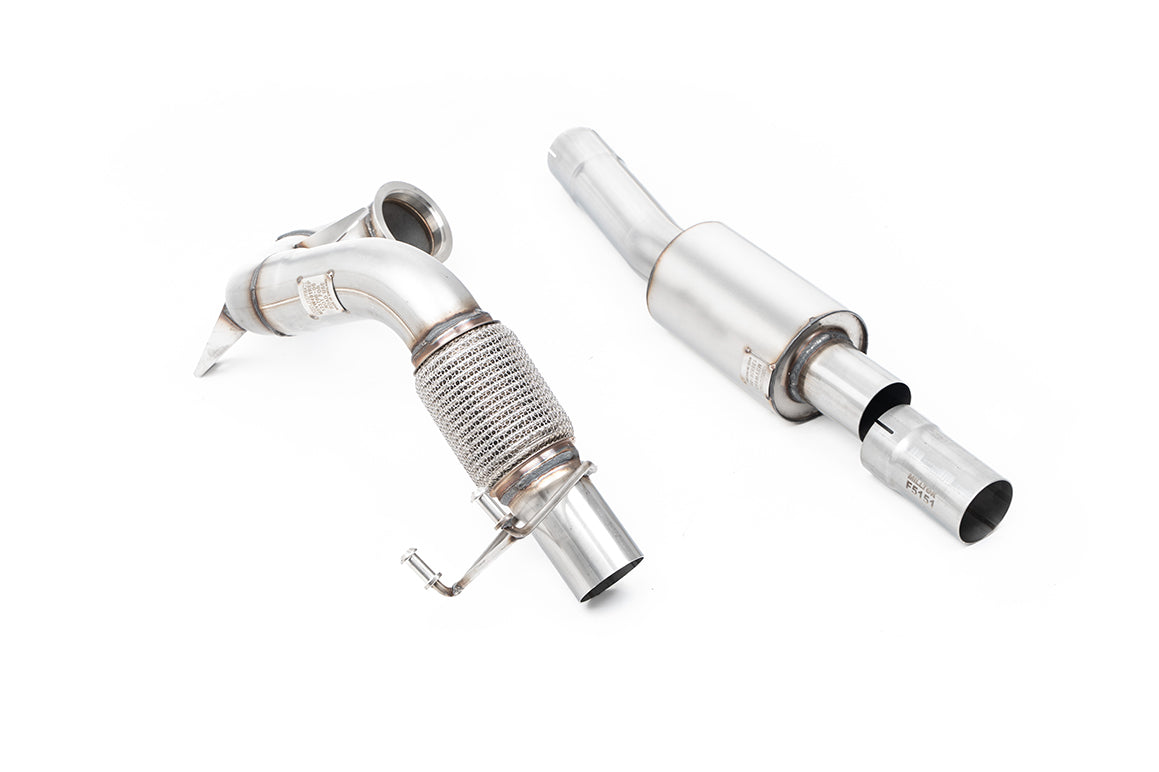 Milltek Sport Large-bore Downpipe and De-cat - Volkswagen Polo GTI 2.0 TSI (AW - 5 Door) - Non GPF/OPF Models Only - Resonated Fits to Milltek Sport Cat Back - Required Stage 2 ECU Software - Will Require Bracket Number 3Q0253249 From VW For Installation