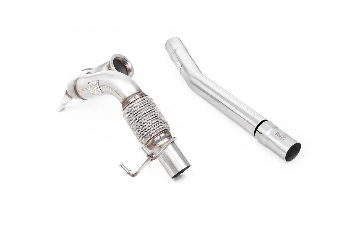 Milltek Sport Large-bore Downpipe and De-cat - Volkswagen Polo GTI 2.0 TSI (AW - 5 Door) - Non GPF/OPF Models Only - Non-Resonated Fits to Milltek Sport Cat Back - Required Stage 2 ECU Software - Will Require Bracket Number 3Q0253249 From VW For Installat
