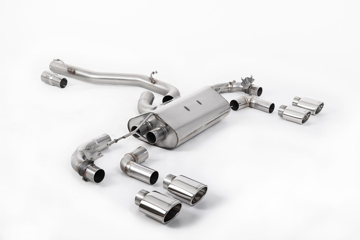 Milltek Sport Volkswagen Golf Cat-back, Non-Resonated, Valved, Polished (SSXVW643)
