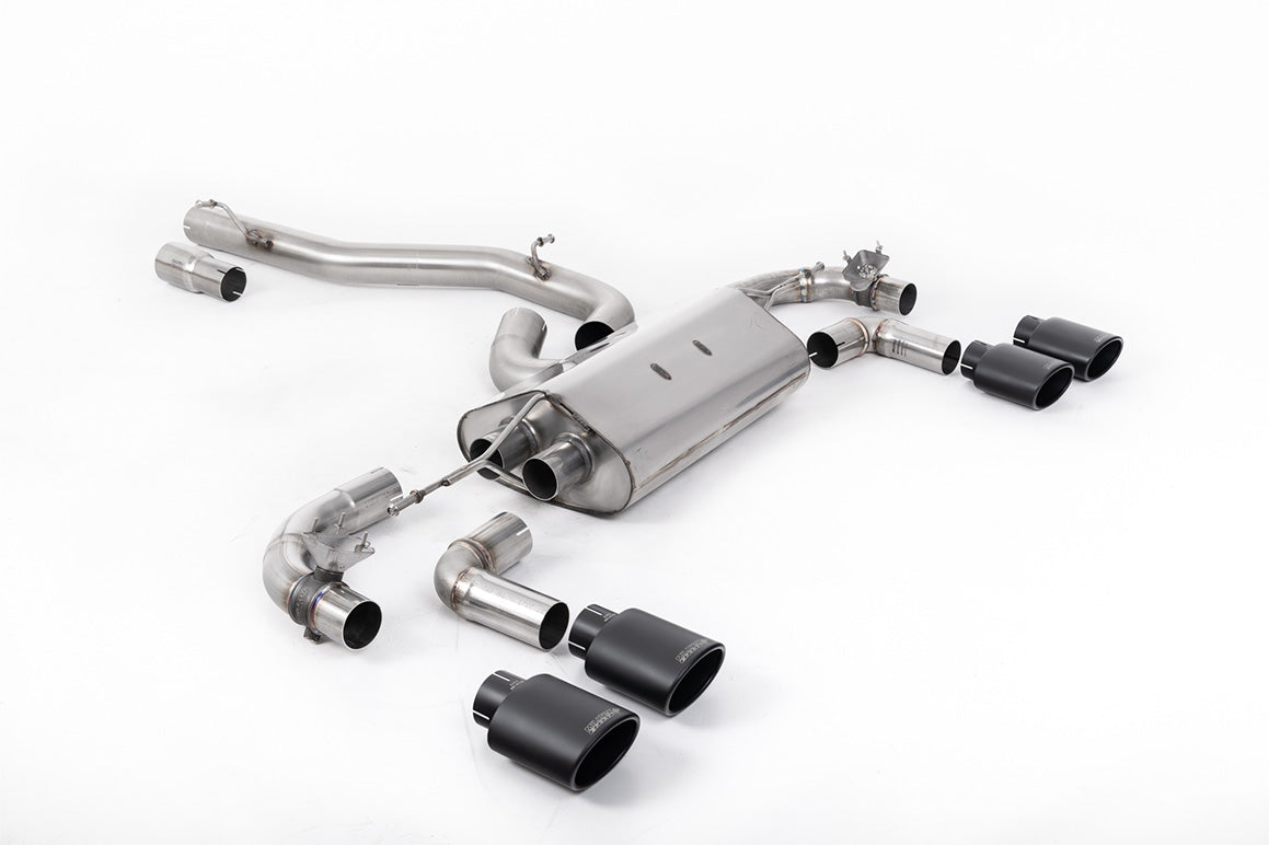 Milltek Sport Volkswagen Golf Cat-back, Non-Resonated, Valved, Cerakote Black (SSXVW644)