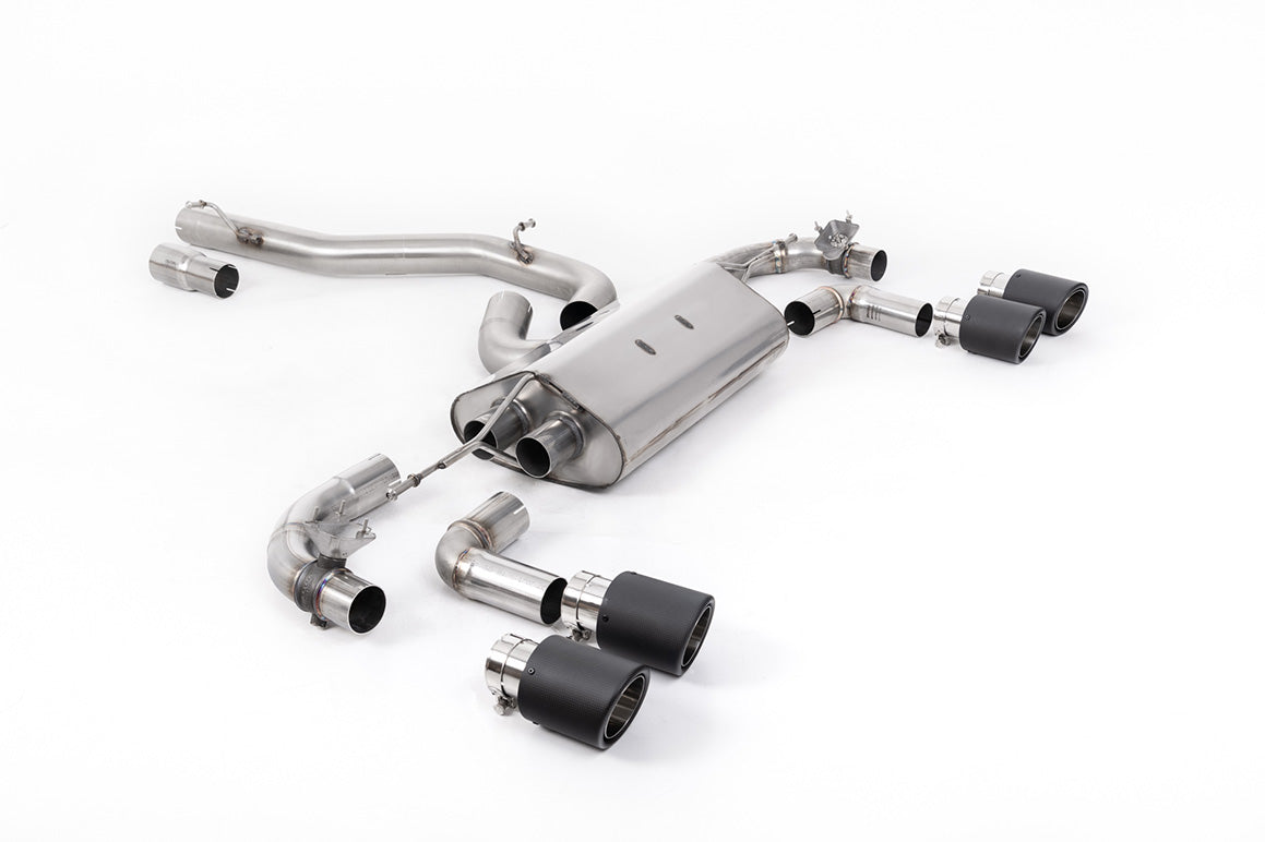 Milltek Sport Volkswagen Golf Cat-back, Non-Resonated, Valved, JET-100 Carbon (SSXVW649)