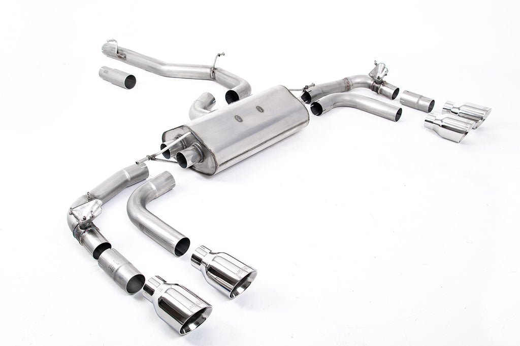 Milltek Sport Volkswagen Tiguan R OPF/GPF-back, Non-Resonated, GT-100 Polished (SSXVW659)