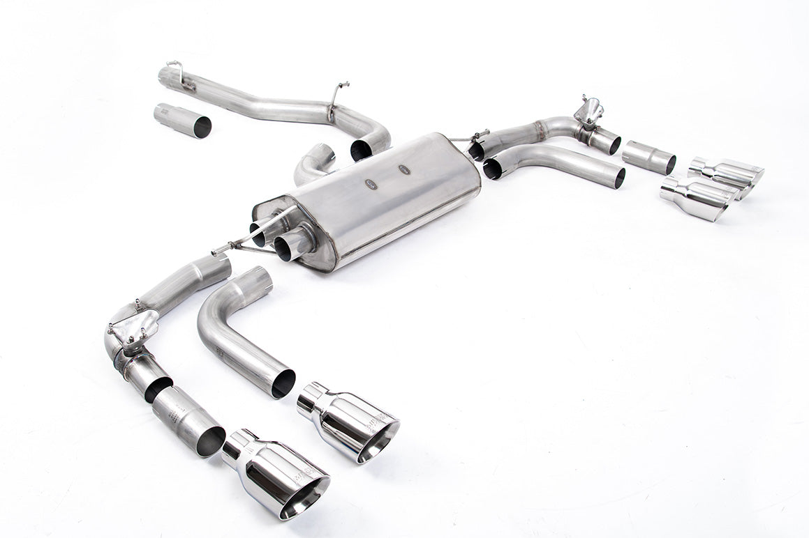 Milltek Sport Volkswagen Tiguan R OPF/GPF-back, Non-Resonated, GT-100 Polished (SSXVW659)