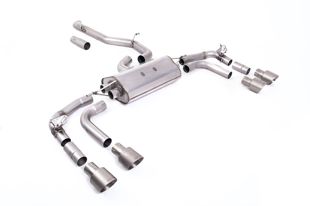 Milltek Sport Volkswagen Tiguan R OPF/GPF-back, Non-Resonated, GT-100 Titanium (SSXVW660)