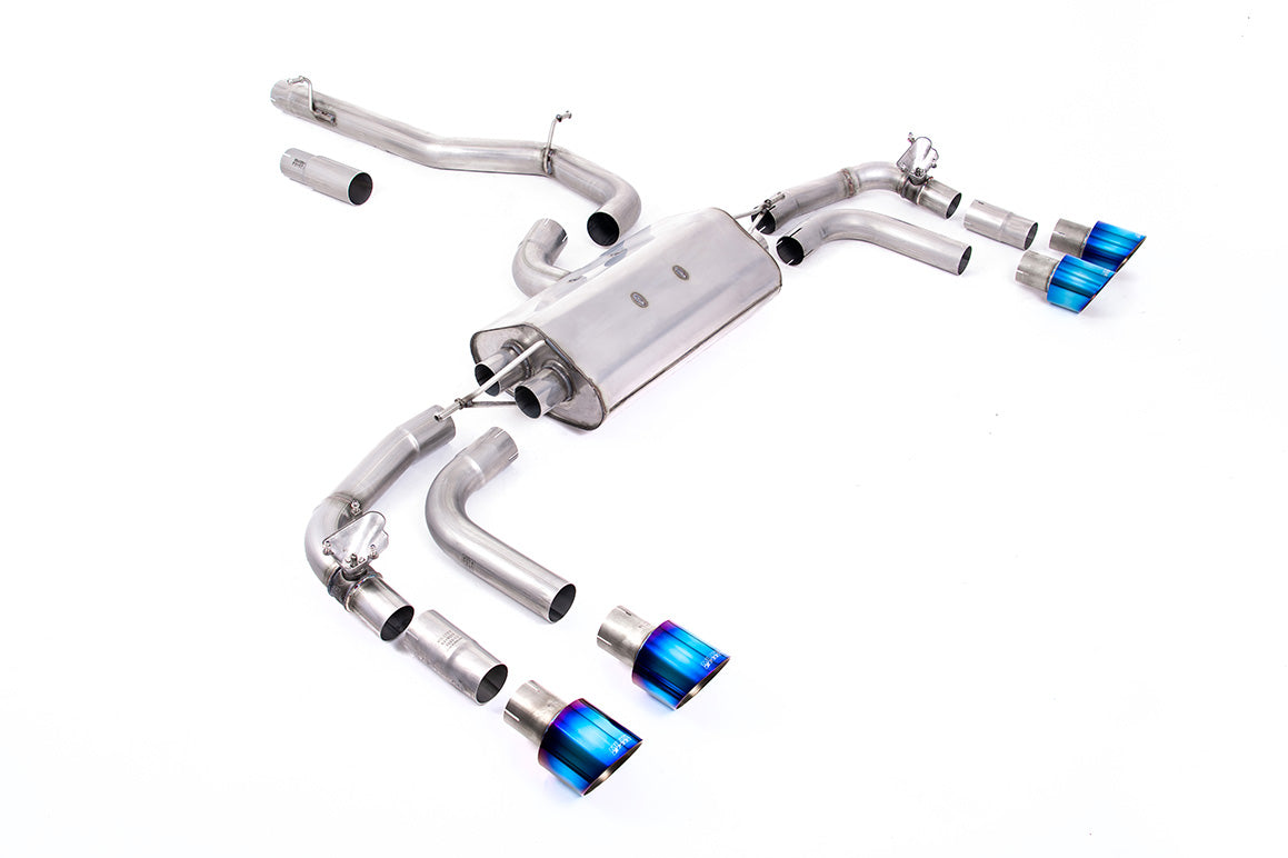 Milltek Sport Volkswagen Tiguan R OPF/GPF-back, Non-Res, GT-100 Burnt Titanium (SSXVW661)