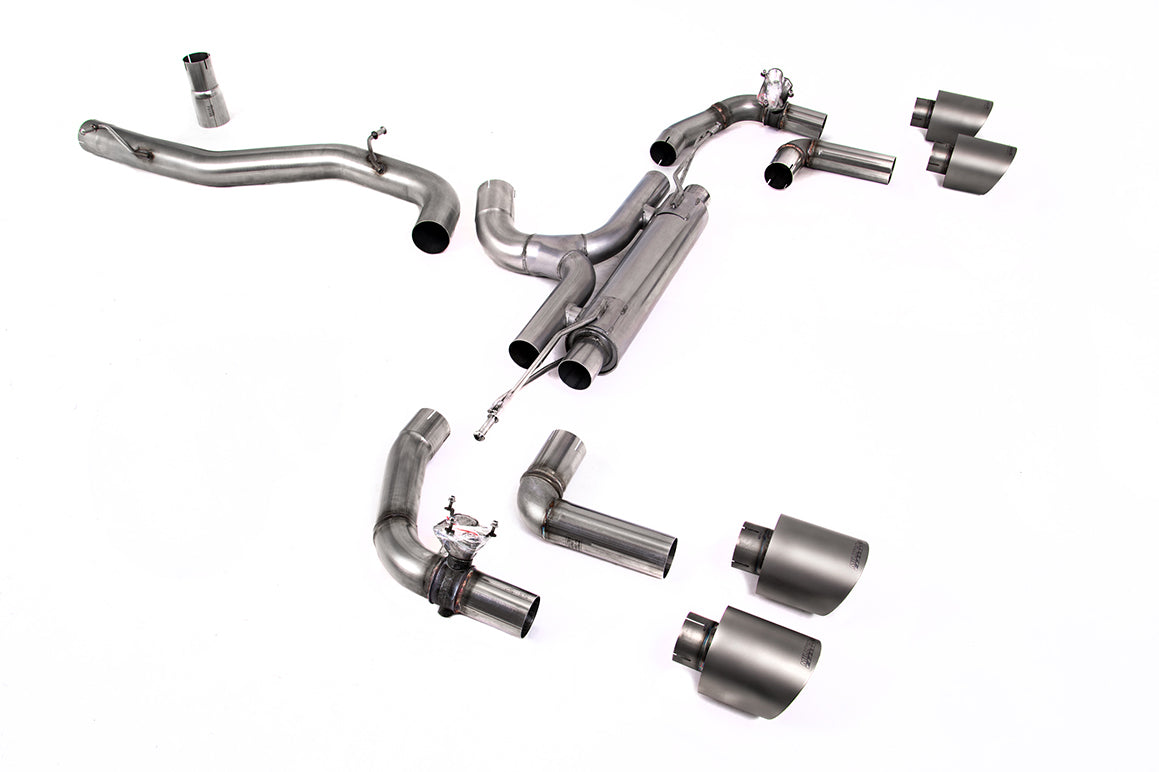 Milltek Sport Volkswagen Golf OPF/GPF-back, Race, GT-115 Brushed Titanium (SSXVW669)