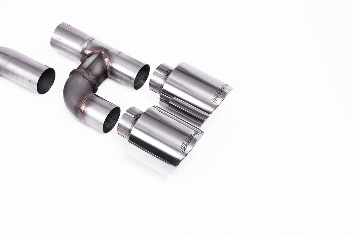 Milltek Sport Particulate Filter-back - Volkswagen Golf - OPF/GPF Back - Golf R Style - Race (Loudest) with Polished GT-115 Tips