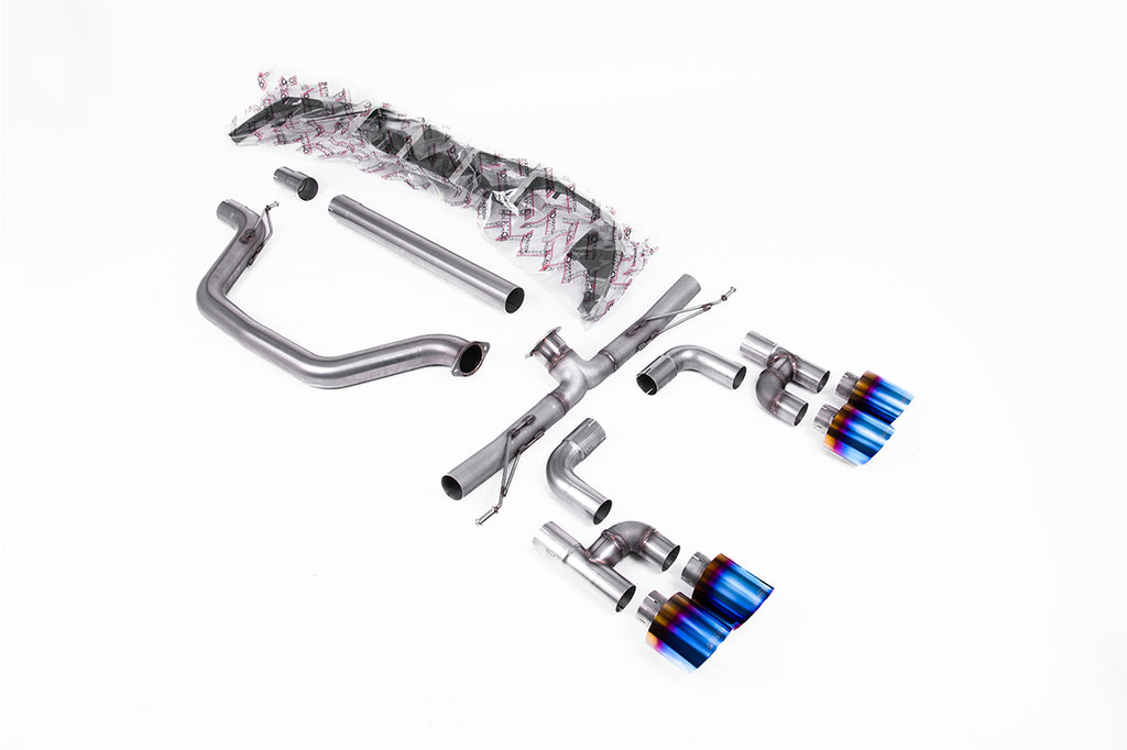 Milltek Sport Volkswagen Golf Cat-back, Race, GT-115 Titanium (SSXVW695)
