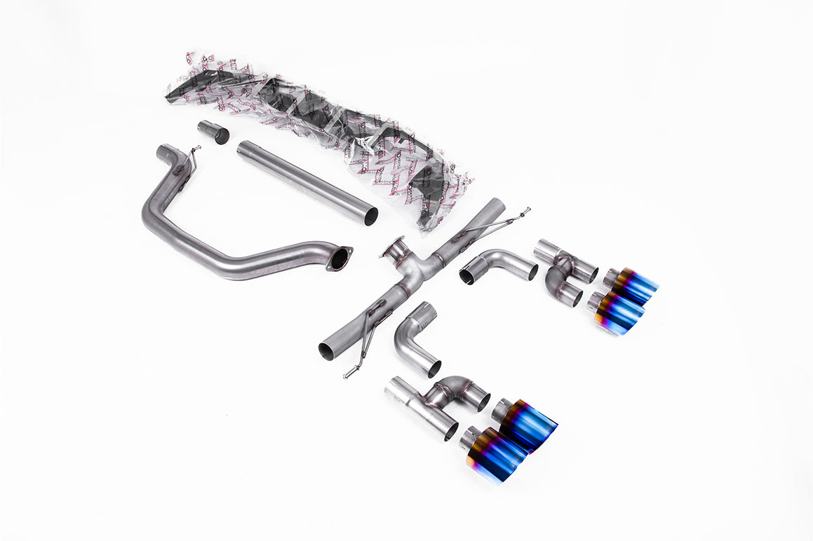 Milltek Sport Volkswagen Golf Cat-back, Race, GT-115 Titanium (SSXVW695)