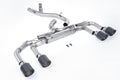 Milltek Sport Volkswagen Golf Cat-back, Non-Valved, JET-115 Carbon Fibre (SSXVW702)