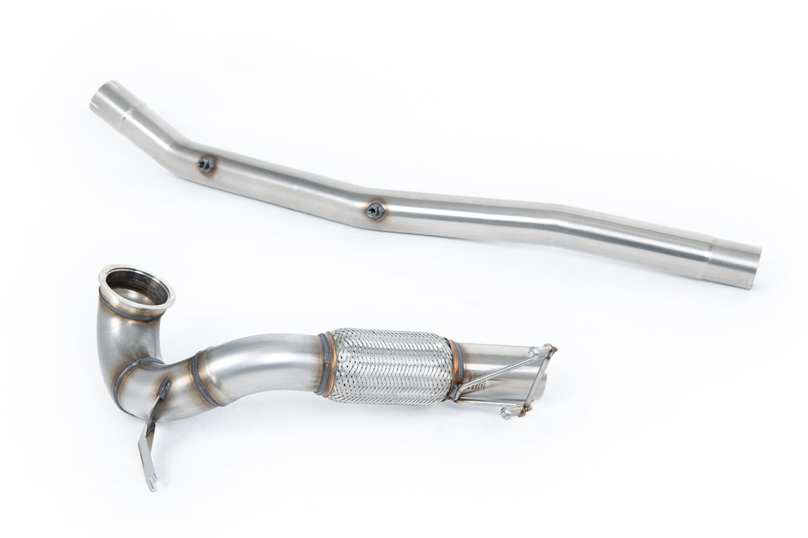 Milltek Sport Large-bore Downpipe and De-cat - Seat Cupra Formentor / Volkswagen T-Roc / Volkswagen Tiguan - Includes GPF Delete - Must be fitted with Milltek 3inch / 76.2mm System