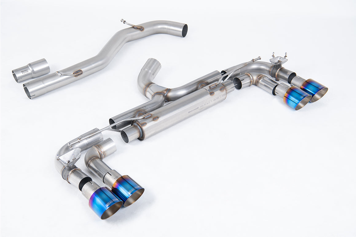 Milltek Sport Volkswagen Golf MK7 R Cat-back, Non-Res, Race, GT-100 Titanium (SSXVW716)
